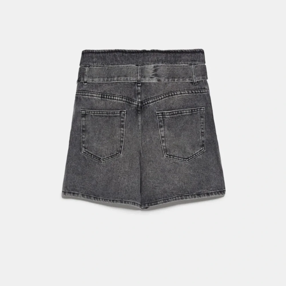 ZARA BNWT Paperbag Denim Short
